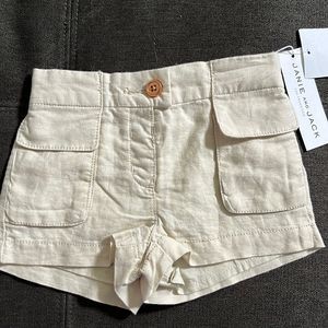 NWT Janie and Jack 3-6 months beige khaki shorts